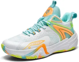 Basketball Shoes for Women and Men, Comfortable Non Slip Sports Outdoor Casual High Top Fashion Sneakers