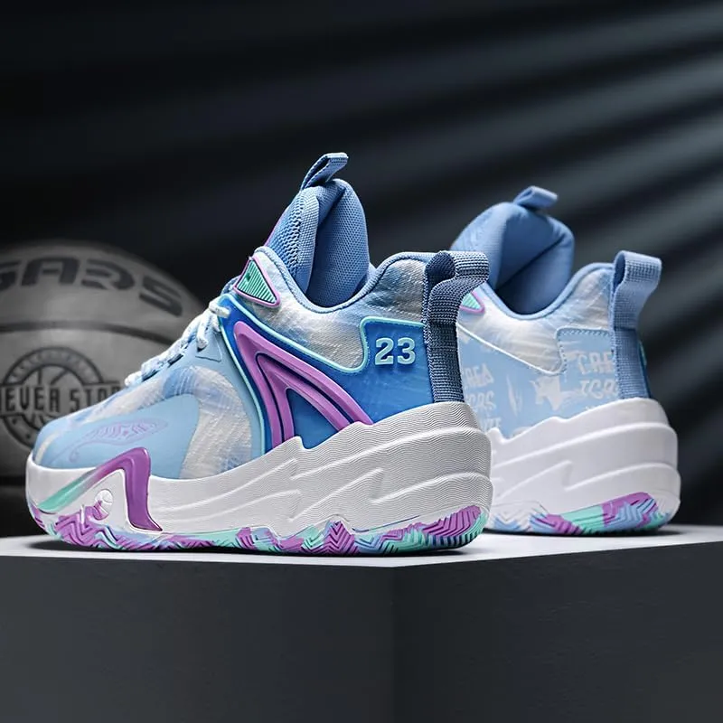 Basketball Shoes for Women and Men, Comfortable Non Slip Sports Outdoor Casual High Top Fashion Sneakers