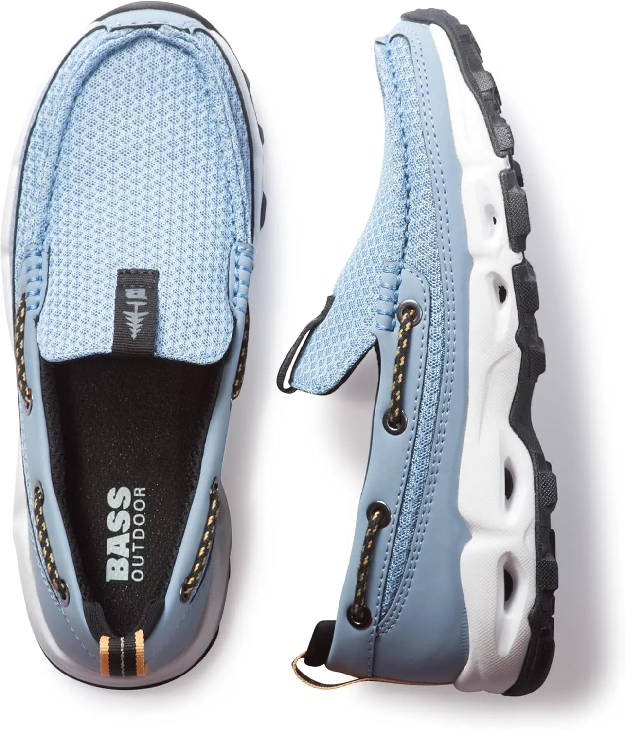 BASS OUTDOOR Women's Water Shoes  Slip-on Sneakers for Boat Or Trail Hiking