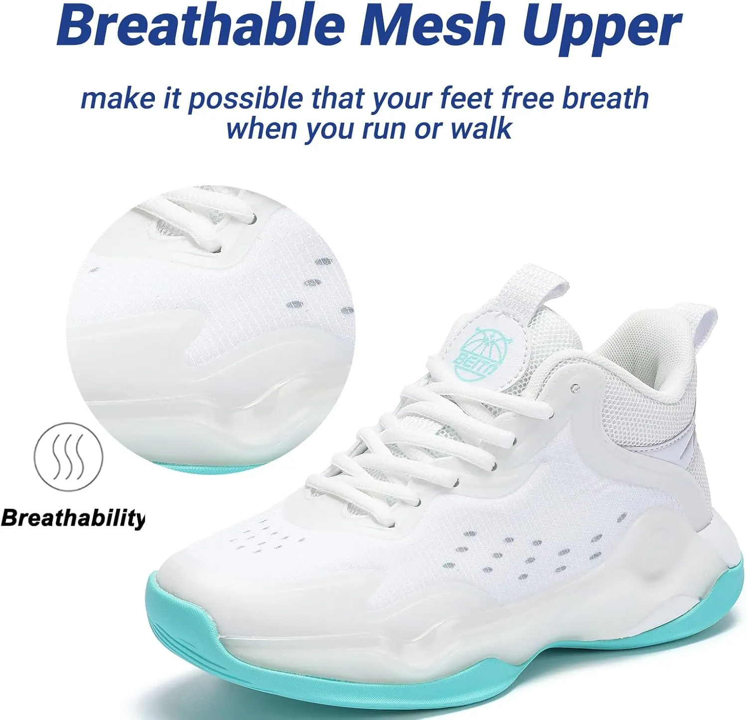 Beita Basketball Shoes for Women Fashion Sneakers Sport Shoes Anti Slip Breathable