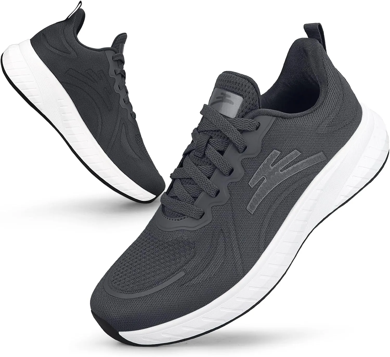 Breathable Running Shoes for Men Anti-Slip Mens Athletic Shoes Lightweight Mens Slip-On Walking Sneakers for Gym Jogging Sports and Workout