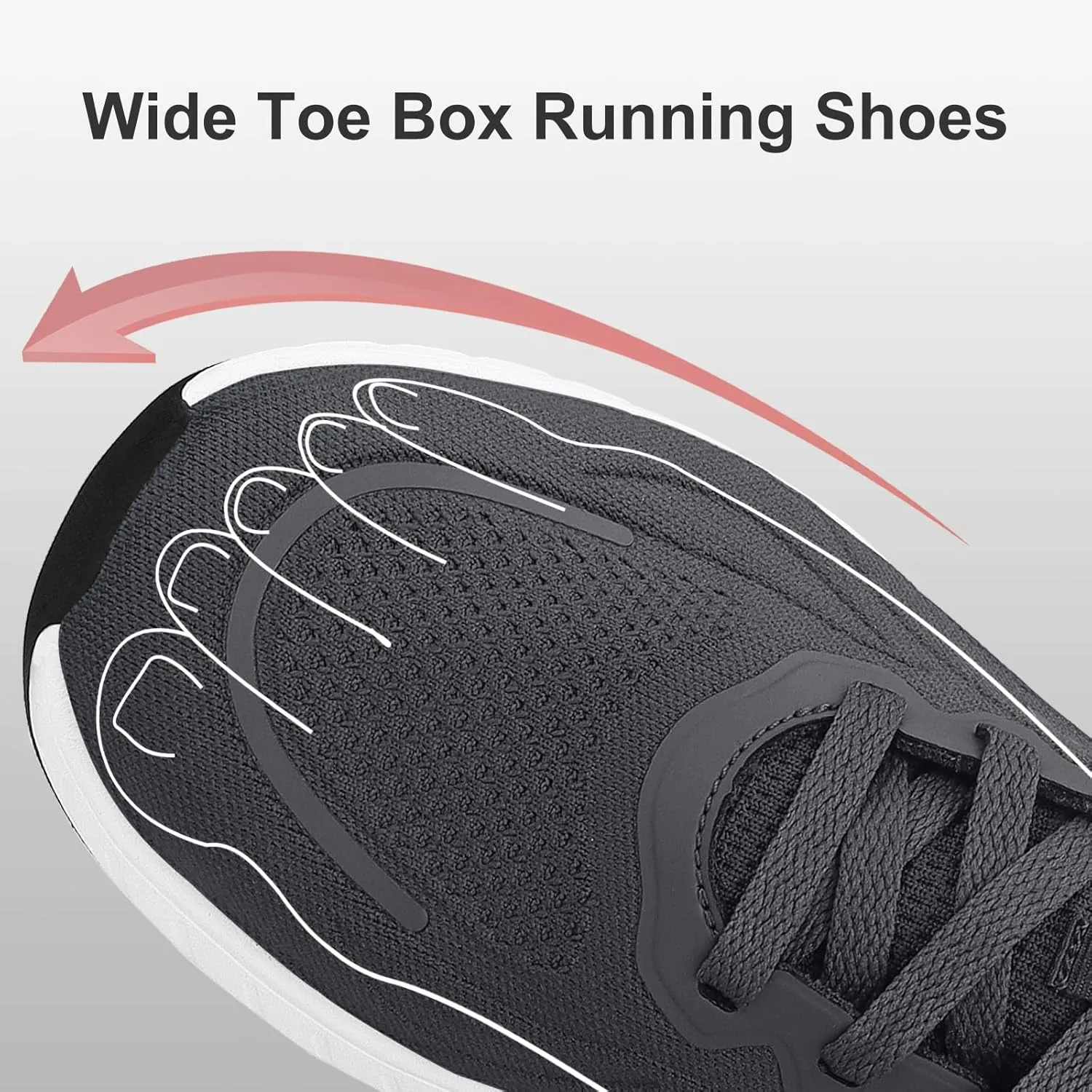 Breathable Running Shoes for Men Anti-Slip Mens Athletic Shoes Lightweight Mens Slip-On Walking Sneakers for Gym Jogging Sports and Workout