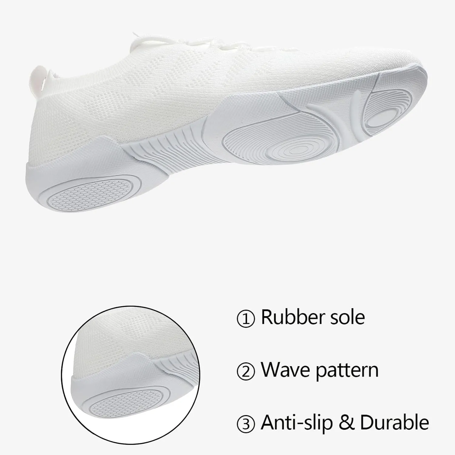 Cheer Shoes Girls Cheerleading Dance Flexible Gymnastic Athletic Training Tennis Sneakers Women Adult Youth Kid