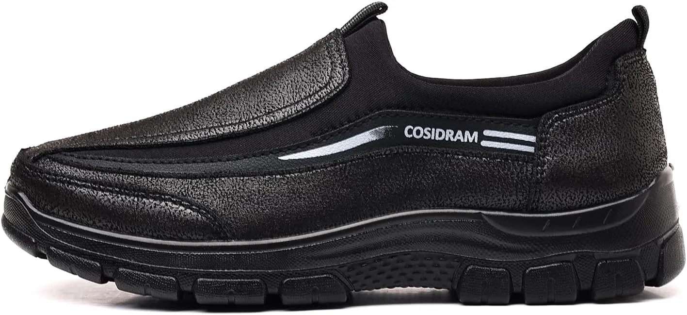COSIDRAM Mens Casual Shoes Loafers Slip on Moccasin Comfort Soft Lightweight Daily Flats Sneakers