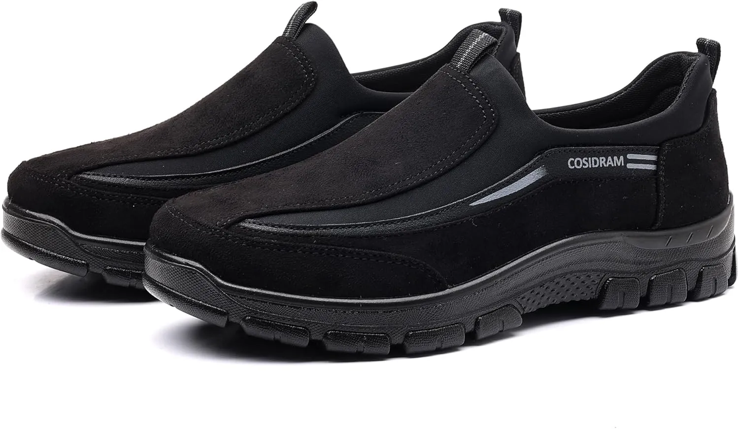 COSIDRAM Mens Casual Shoes Slip on Loafers Comfortable Non Slip Suede Driving Walking Shoes for Men