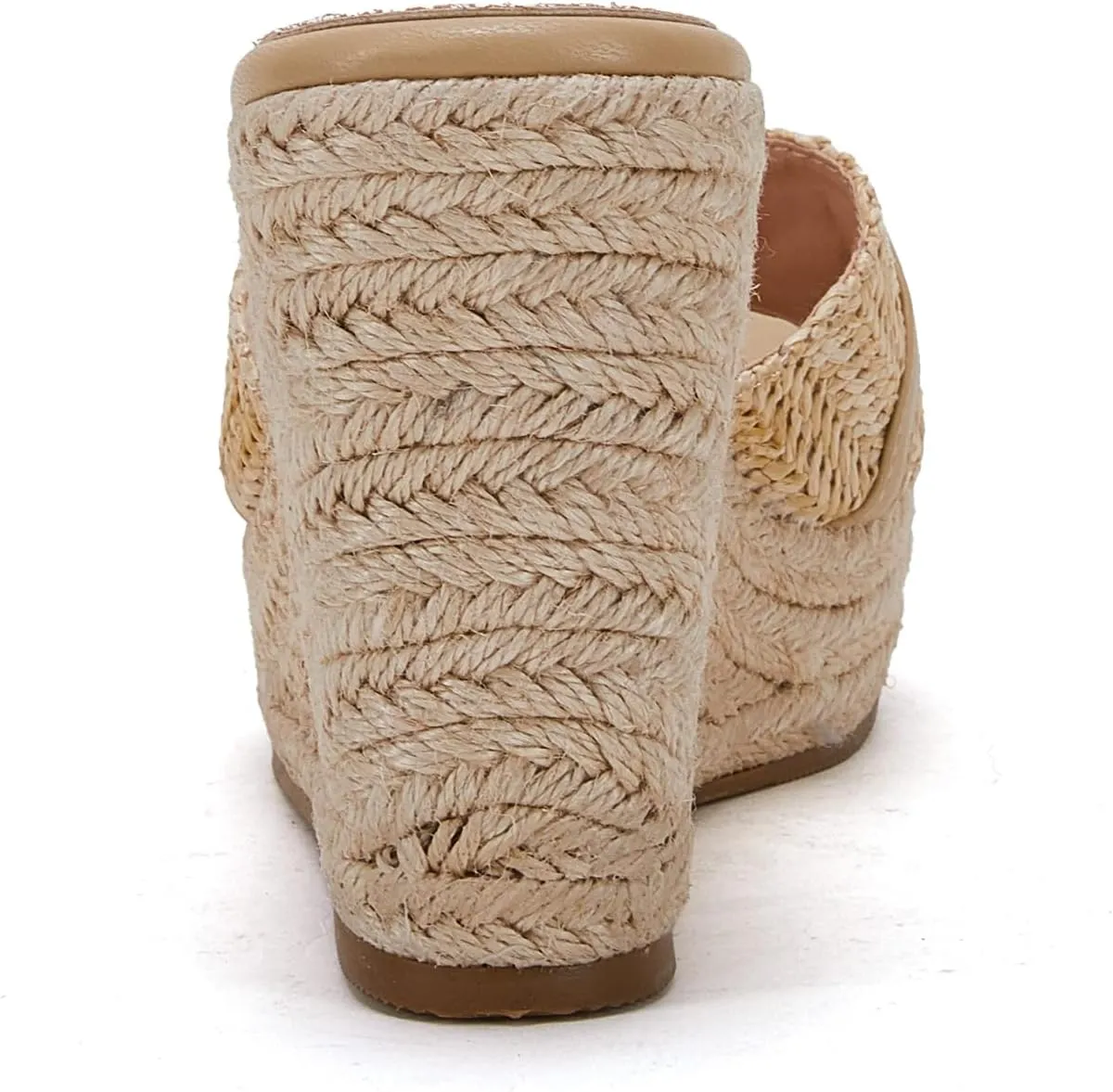 Coutgo Women's Wedge Sandals Platform Espadrille Heel Chain Slip On Casual Summer Slides