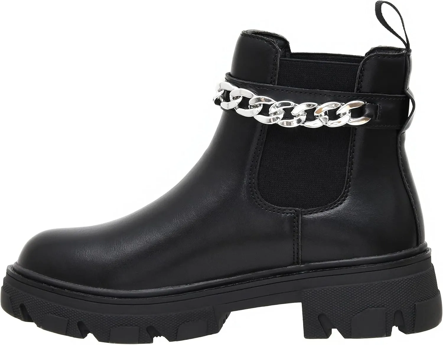 CUSHIONAIRE Women's Clover slip on chelsea boot with Detachable Chain  Memory Foam