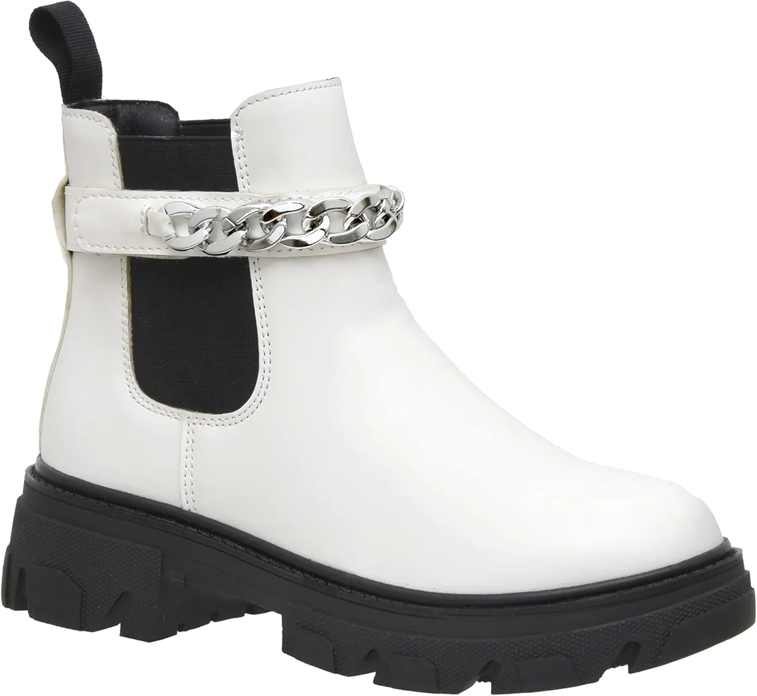 CUSHIONAIRE Women's Clover slip on chelsea boot with Detachable Chain  Memory Foam