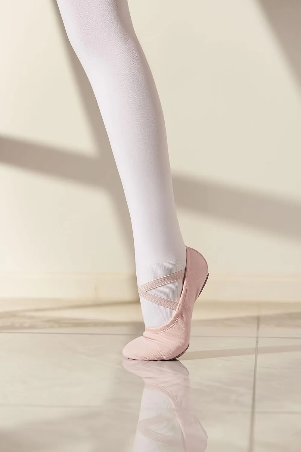 Dance Women's Ballet Shoes Stretch Canvas Performa Dance Slippers Split Sole for Girls/Adult