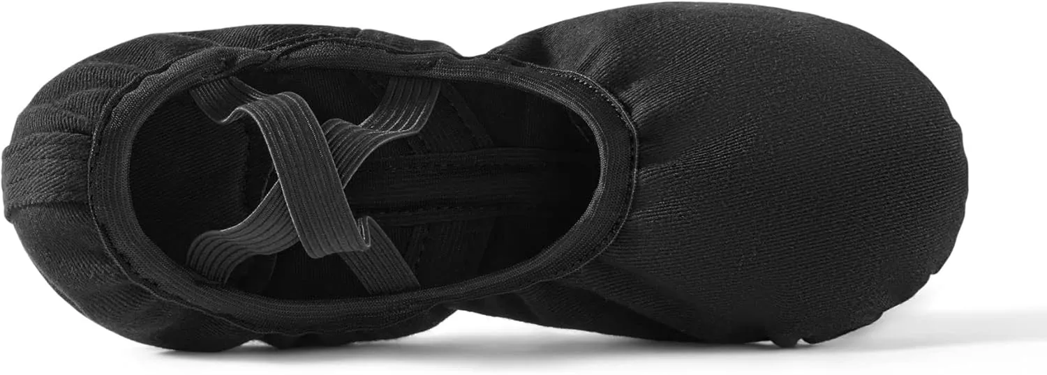 Dance Women's Ballet Shoes Stretch Canvas Performa Dance Slippers Split Sole for Girls/Adult