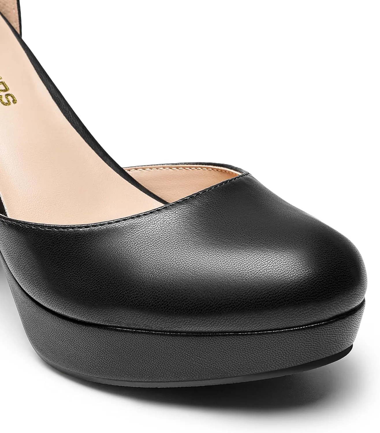 DREAM PAIRS Women's Platform Chunky High Heels Closed Toe Block Ankle Strap Dress Bridal Party Wedding Shoes