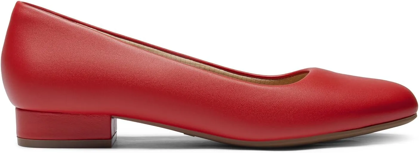 DREAM PAIRS Women's Pumps Low Chunky Closed Toe Heels for Women Comfortable Casual Slip-On Dress Shoes for Wedding Work Office Party