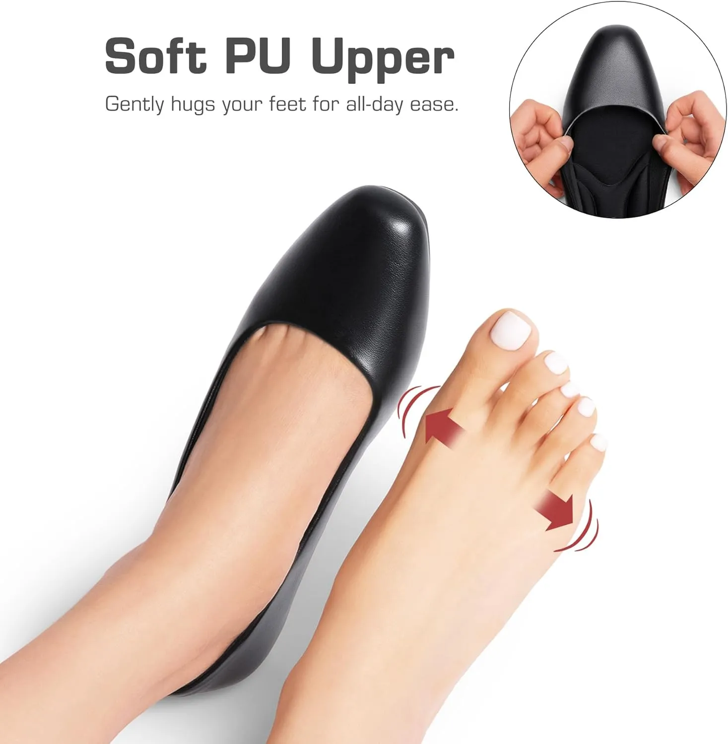DREAM PAIRS Women's Pumps Low Chunky Closed Toe Heels for Women Comfortable Casual Slip-On Dress Shoes for Wedding Work Office Party