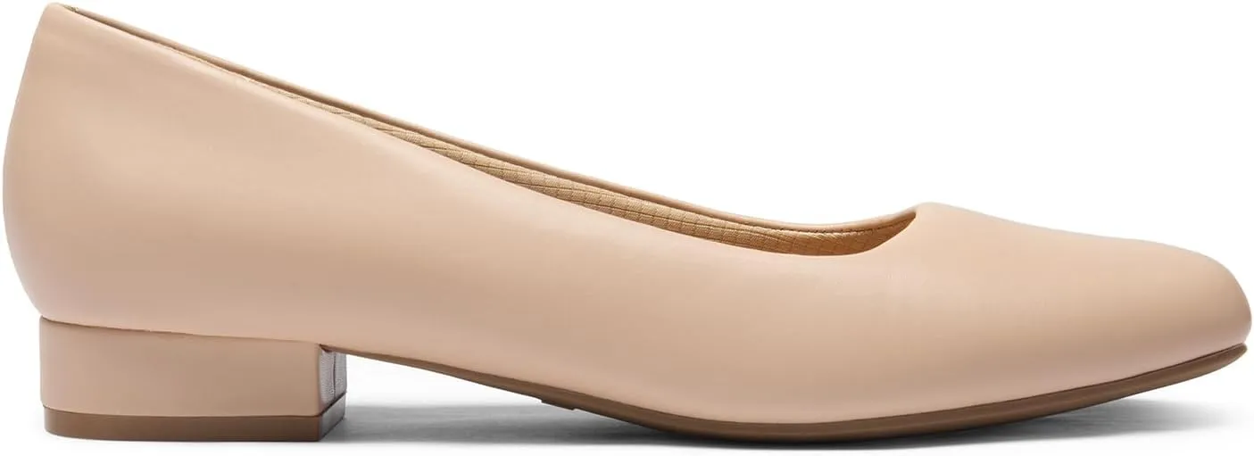 DREAM PAIRS Women's Pumps Low Chunky Closed Toe Heels for Women Comfortable Casual Slip-On Dress Shoes for Wedding Work Office Party