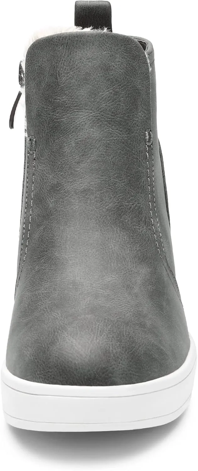 DREAM PAIRS Womens Slip on High Top Wedge Sneakers Hidden Heel Platform Wedgie Ankle Booties