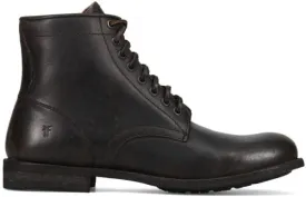 Frye Tyler Lace Up Boots for Men Crafted from Soft Vintage Leather with Blake Construction, Burnished Toe and Heel, and Rubber Inserts on Leather Soles  5  Shaft Height