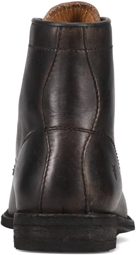 Frye Tyler Lace Up Boots for Men Crafted from Soft Vintage Leather with Blake Construction, Burnished Toe and Heel, and Rubber Inserts on Leather Soles  5  Shaft Height