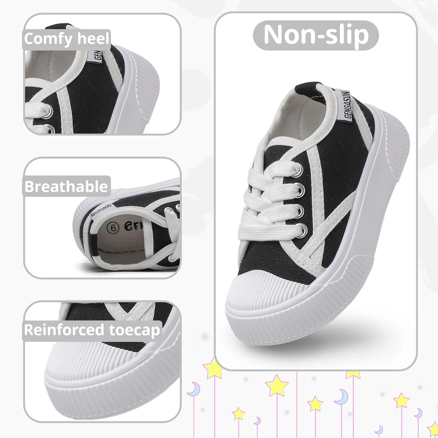 Girls Sneakers Kids High Top Casual Canvas Shoes with Hook & Loop Closure Gradient Color Pinky Heart