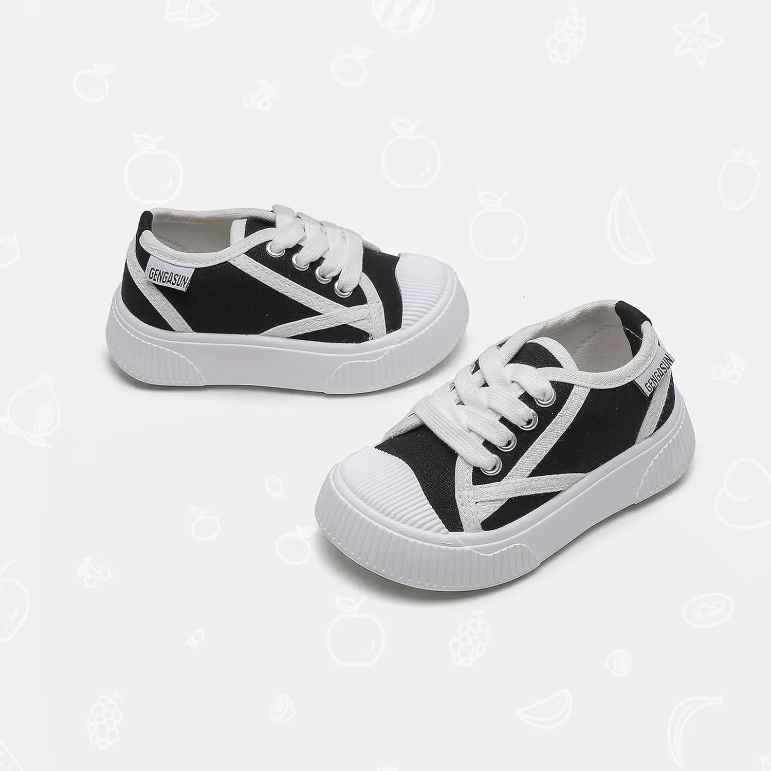 Girls Sneakers Kids High Top Casual Canvas Shoes with Hook & Loop Closure Gradient Color Pinky Heart