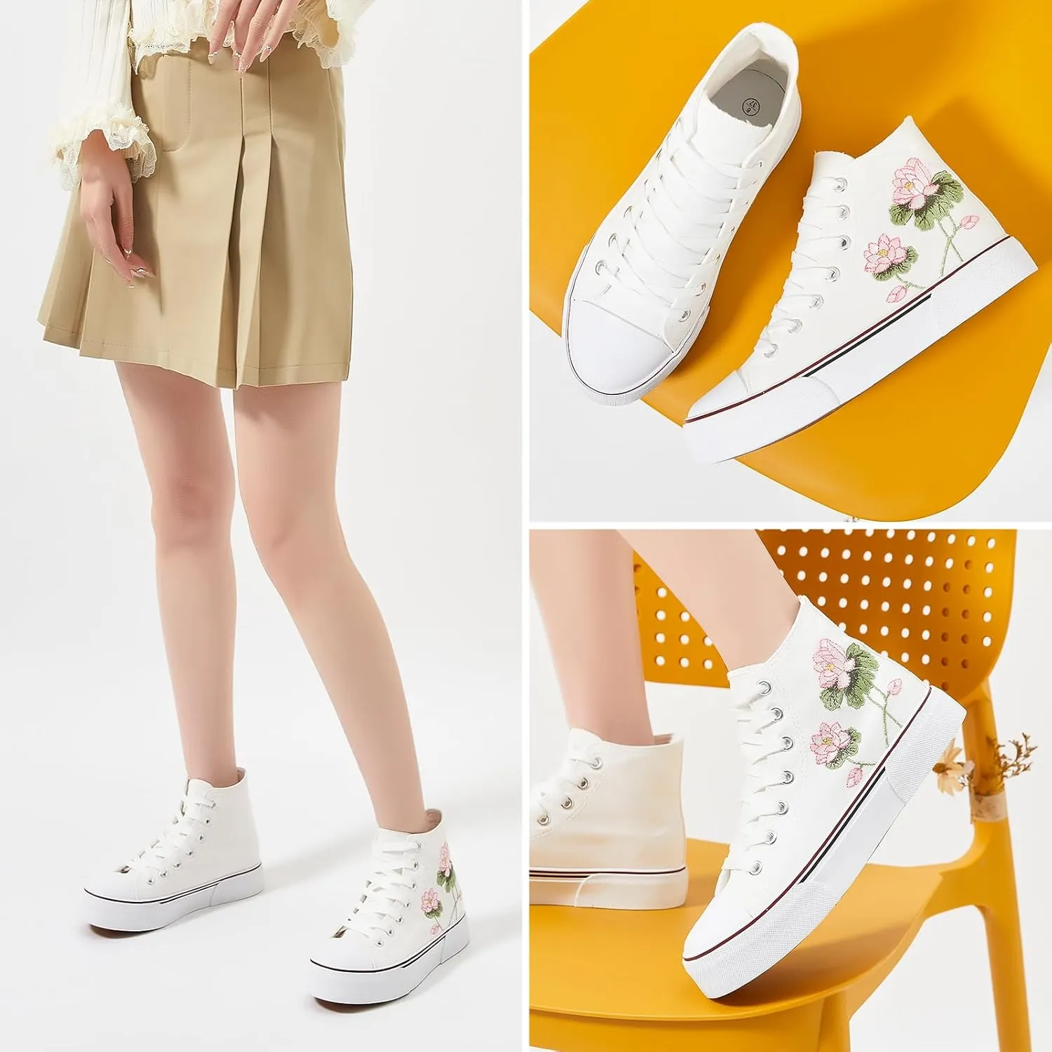 hash bubbie Unisex Fashion High top Sneakers Womens Classic High Tops Canvas Shoes Casual Tennis Shoes for Men