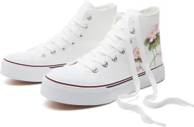 hash bubbie Unisex Fashion High top Sneakers Womens Classic High Tops Canvas Shoes Casual Tennis Shoes for Men