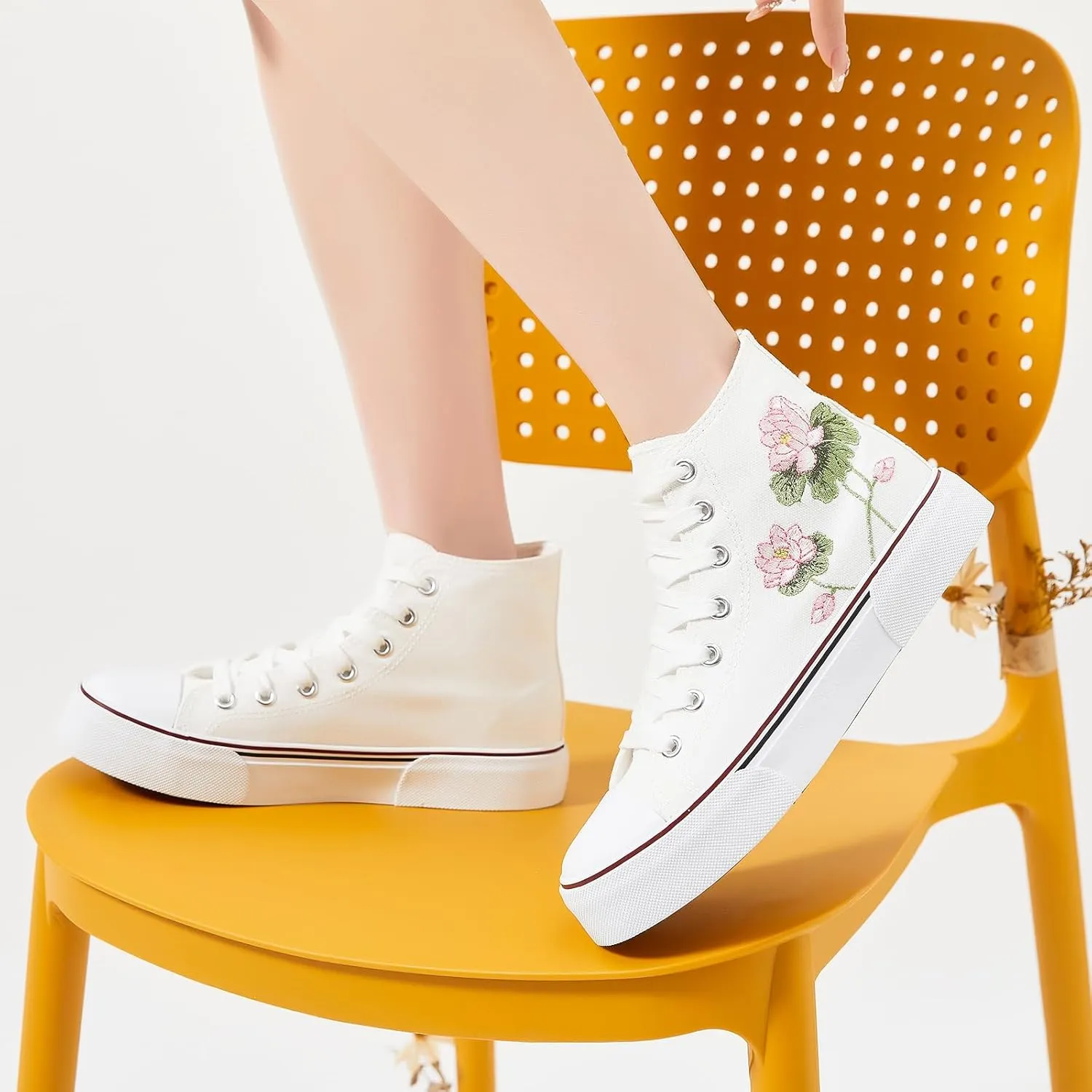 hash bubbie Unisex Fashion High top Sneakers Womens Classic High Tops Canvas Shoes Casual Tennis Shoes for Men
