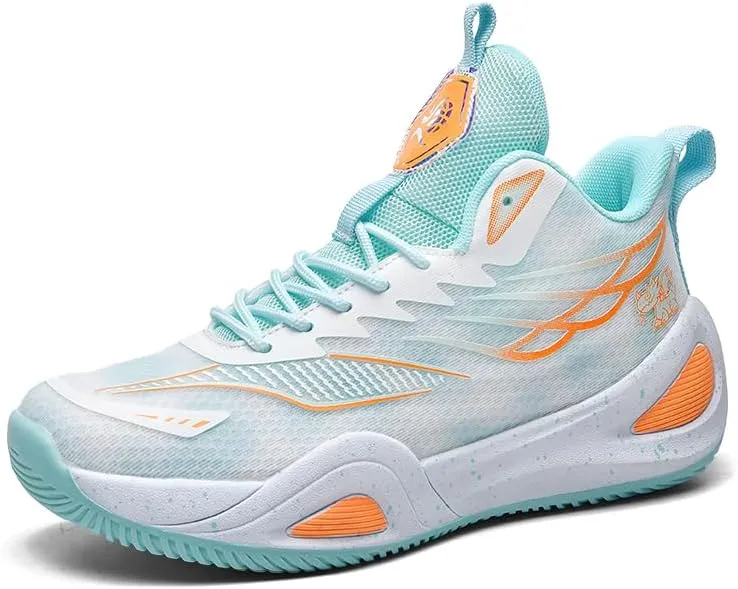 High Top Womens Mens Basketball Shoes Breathable Non Slip Unisex-Adult Outdoor Sneakers Cushioning Workout Shoes for Fitness
