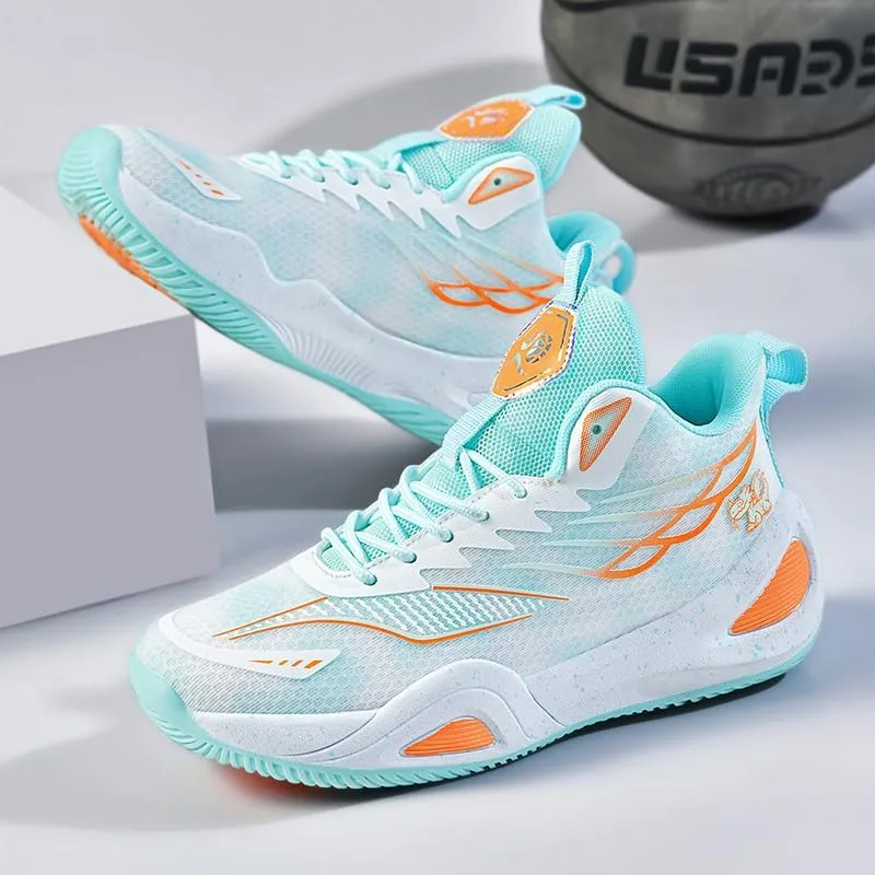 High Top Womens Mens Basketball Shoes Breathable Non Slip Unisex-Adult Outdoor Sneakers Cushioning Workout Shoes for Fitness