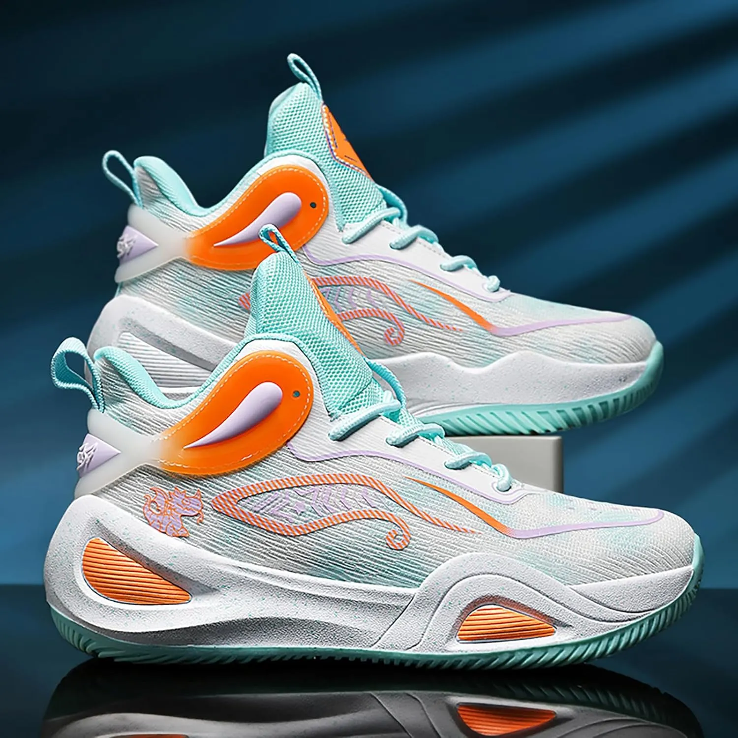 High Upper Basketball Shoes for Men Women Sneakers Fashion Breathable Sports Shoes Anti Slip