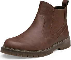 Jousen Mens Boots Retro Chelsea Boots Mens Casual Slip On Boots for Men