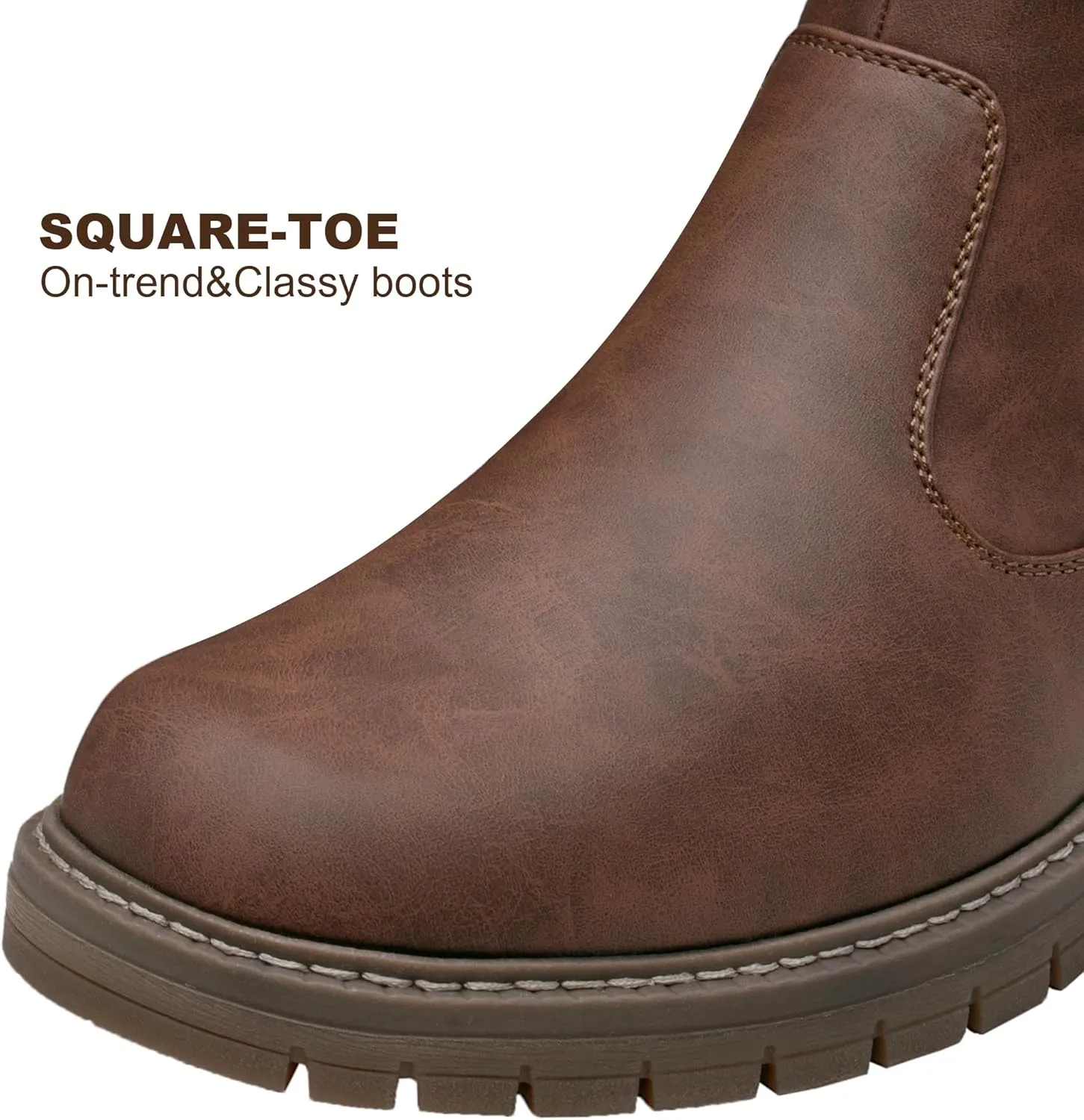Jousen Mens Boots Retro Chelsea Boots Mens Casual Slip On Boots for Men