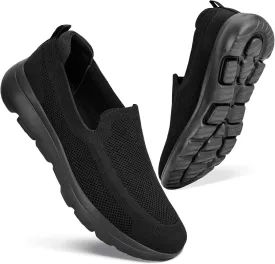 konhill Men's Walking Shoes Slip on Loafers- Mesh Casual Tennis Sneaker Breathable Shoes