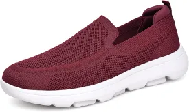 konhill Men's Walking Shoes Slip on Loafers- Mesh Casual Tennis Sneaker Breathable Shoes
