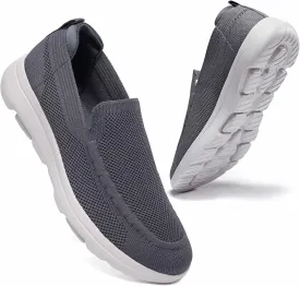 konhill Men's Walking Shoes Slip on Loafers- Mesh Casual Tennis Sneaker Breathable Shoes