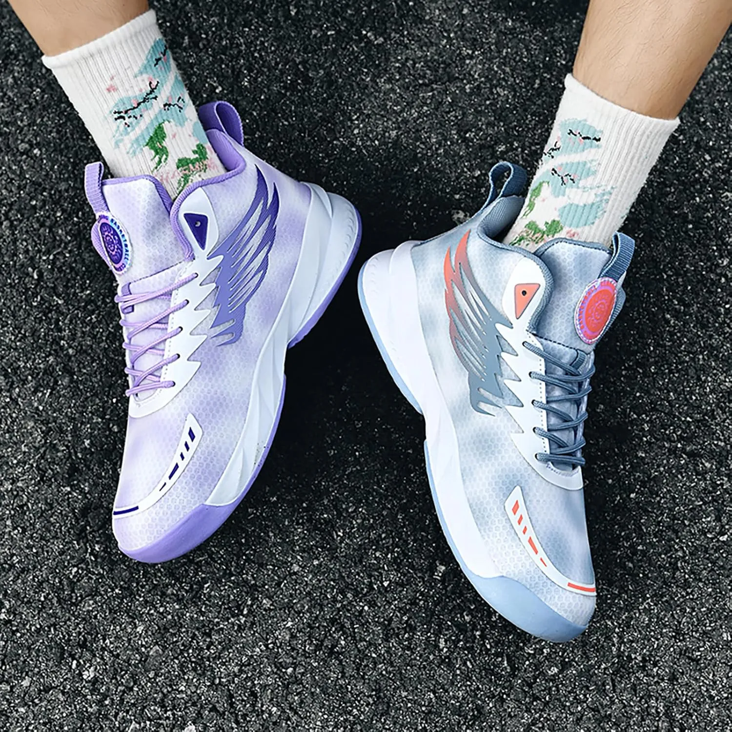 Men's Basketball Shoes Anti-Slip Breathable Womens School Training Running Shoes Fahsion Sneakers Comfortable Outdoor Gym Shoes