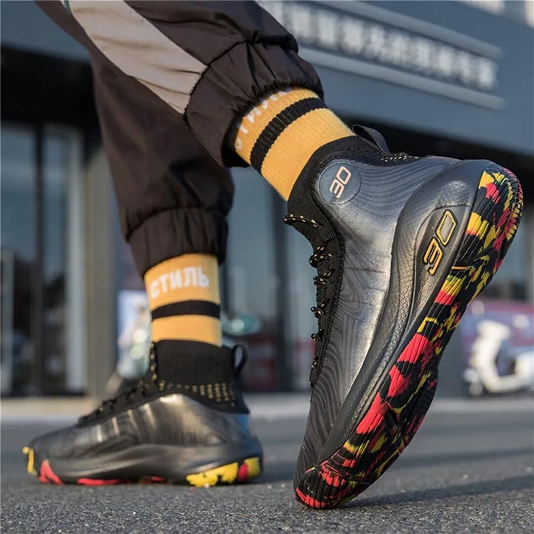 Mens Basketball Shoes for Women High Top Outdoor Streetball Master Breathable Non Slip Fashion Running Sneakers