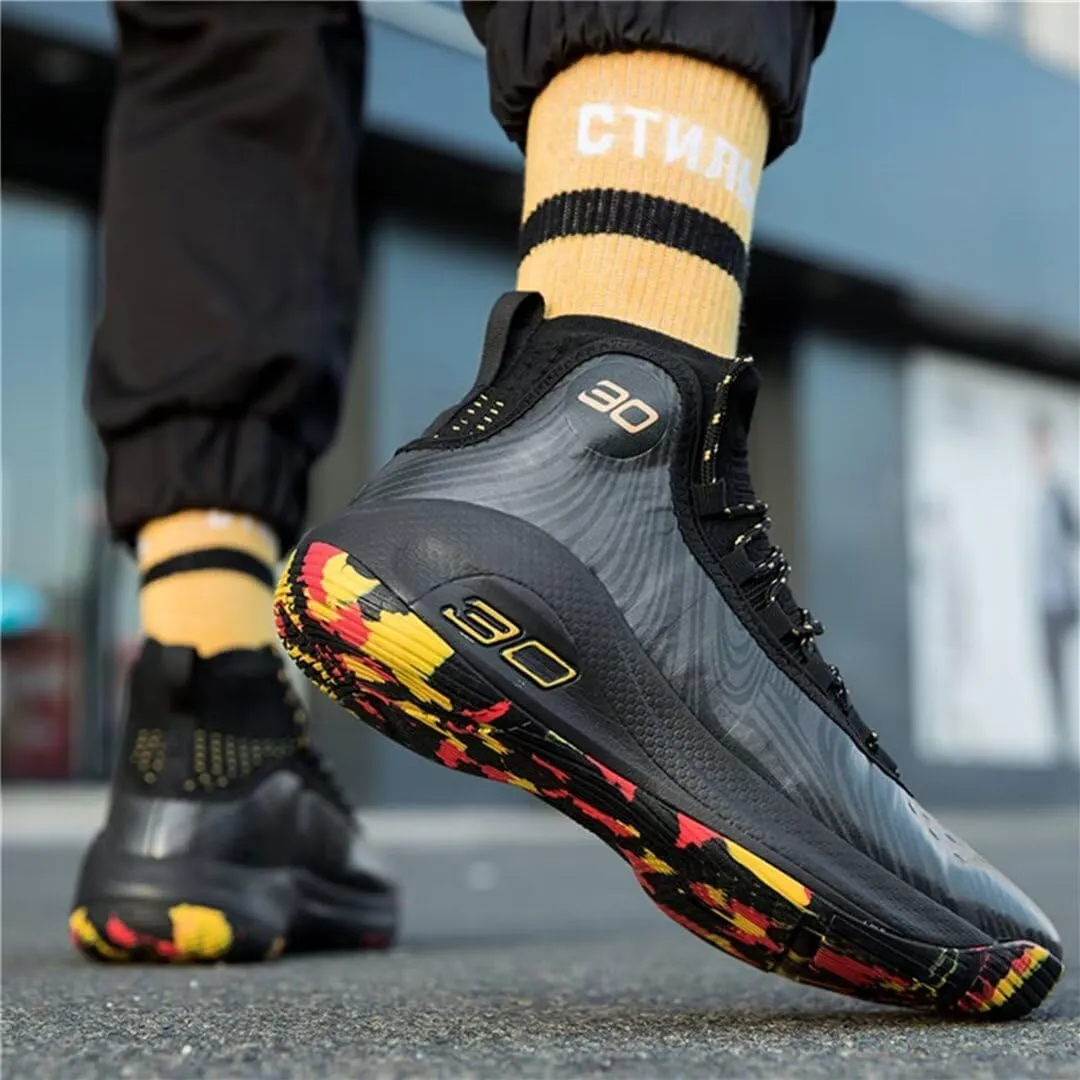 Mens Basketball Shoes for Women High Top Outdoor Streetball Master Breathable Non Slip Fashion Running Sneakers