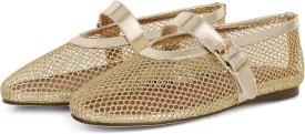 Mesh Ballet Flats for Women Round Toe Ballerina Flats Buckle Ballet Flats Shoes for Women Casual Dress Ballerina Mary Jane Flats