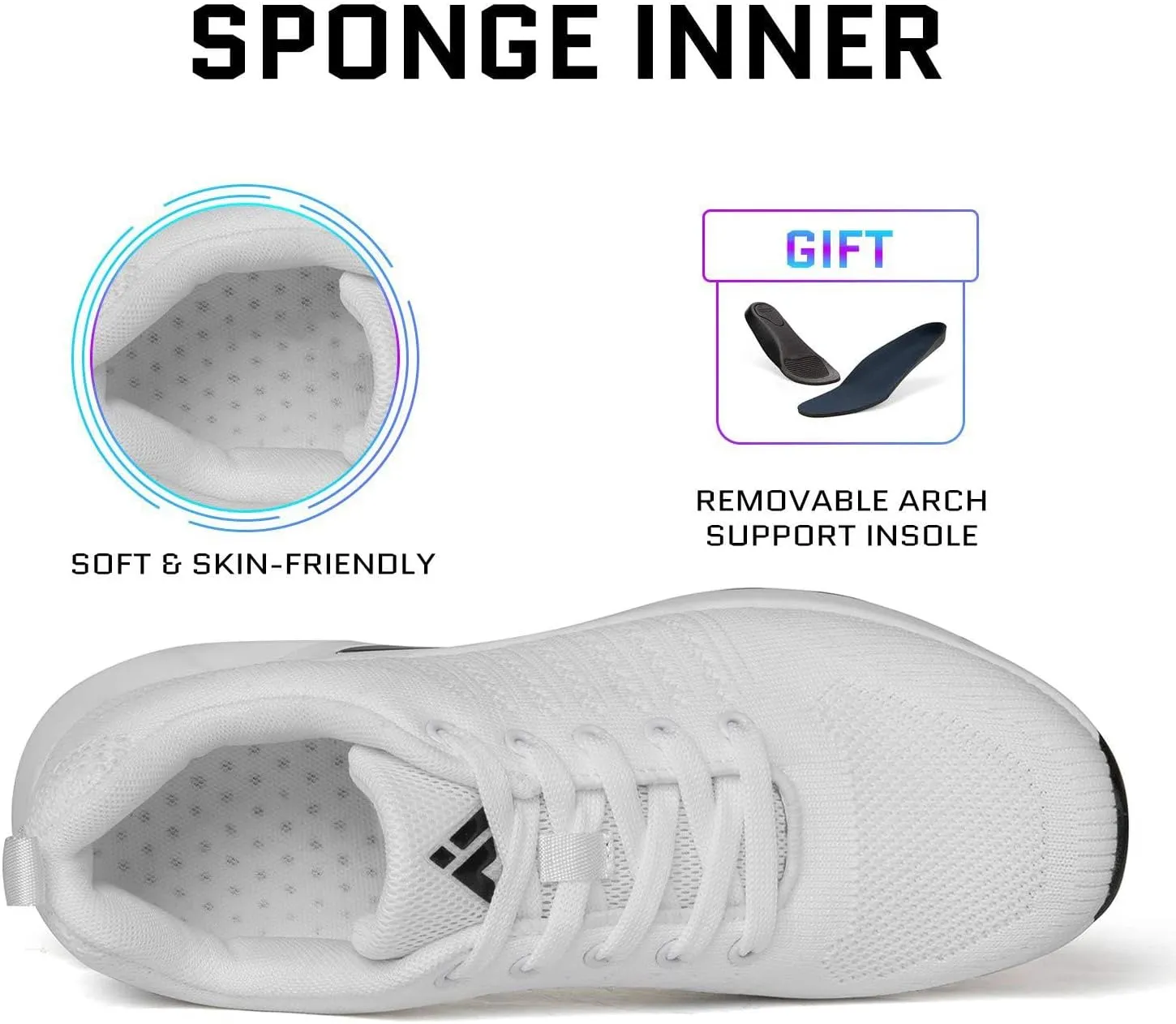 Mishansha Womens Sneakers Air Cushion Running Tennis Shoes Women Lightweight Arch Support Walking Shoes