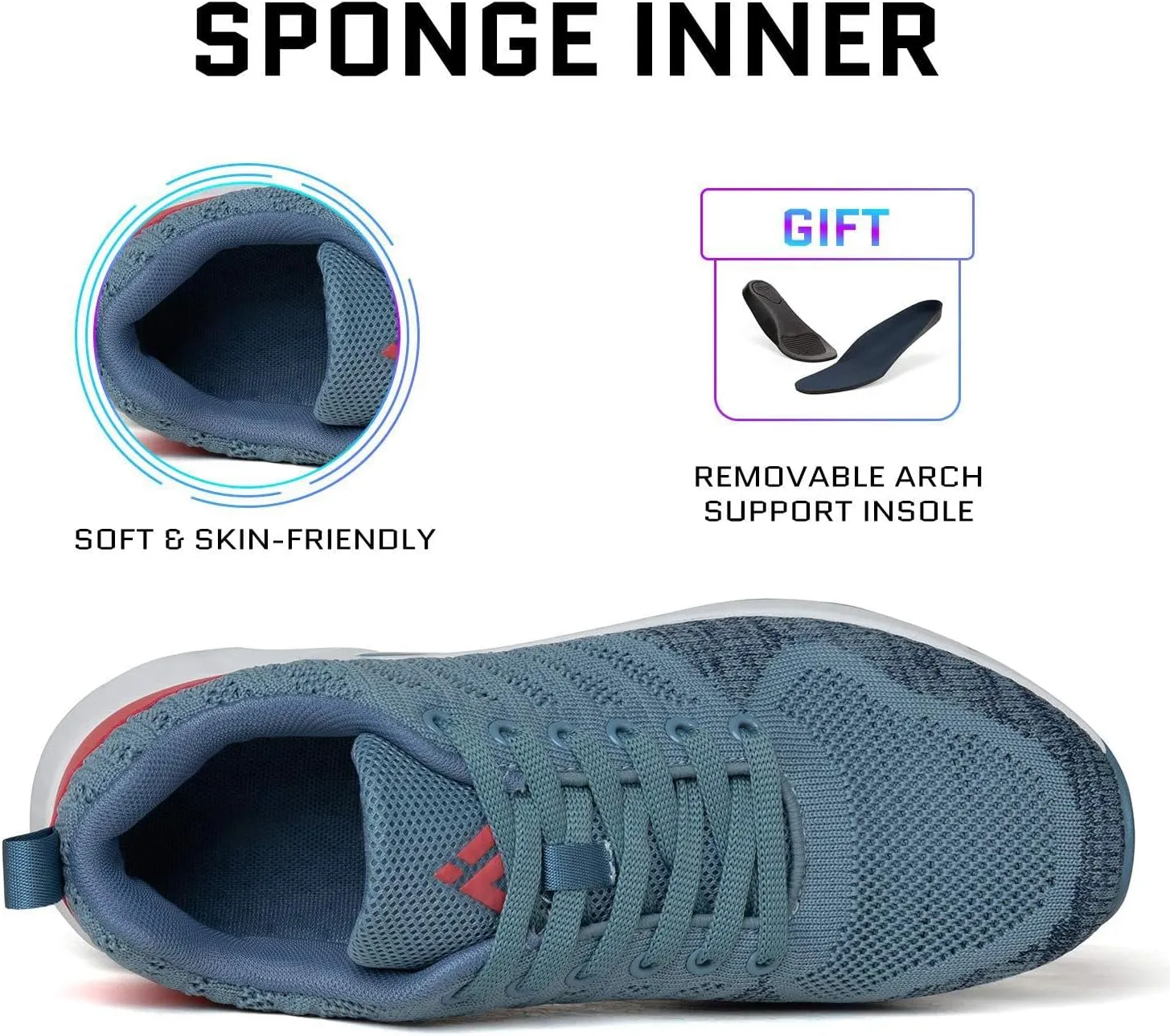 Mishansha Womens Sneakers Air Cushion Running Tennis Shoes Women Lightweight Arch Support Walking Shoes