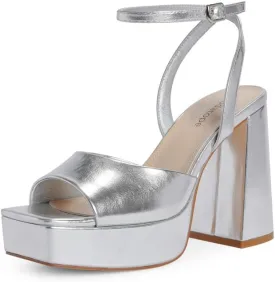 Modatope Platform Heels for Women Platform Sandals Womens Chunky Heel Open Toe Pumps Ankle Strap Womens Wedding Party Pumps Shoes