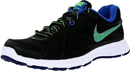 NIKE WOMEN'S REVOLUTION 2 RUNNING SHOE (7.5 B(M) US, BLACK/GAME ROYAL/WHITE/GREEN STRIKE)