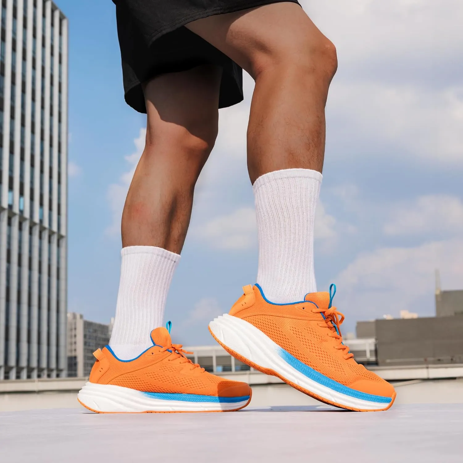 NORTIV 8 Men's Running Shoes, Comfortable Cushioning Sneakers, Breathable Non Slip Tennis Walking Athletic Footwear for Gym Workout Jogging