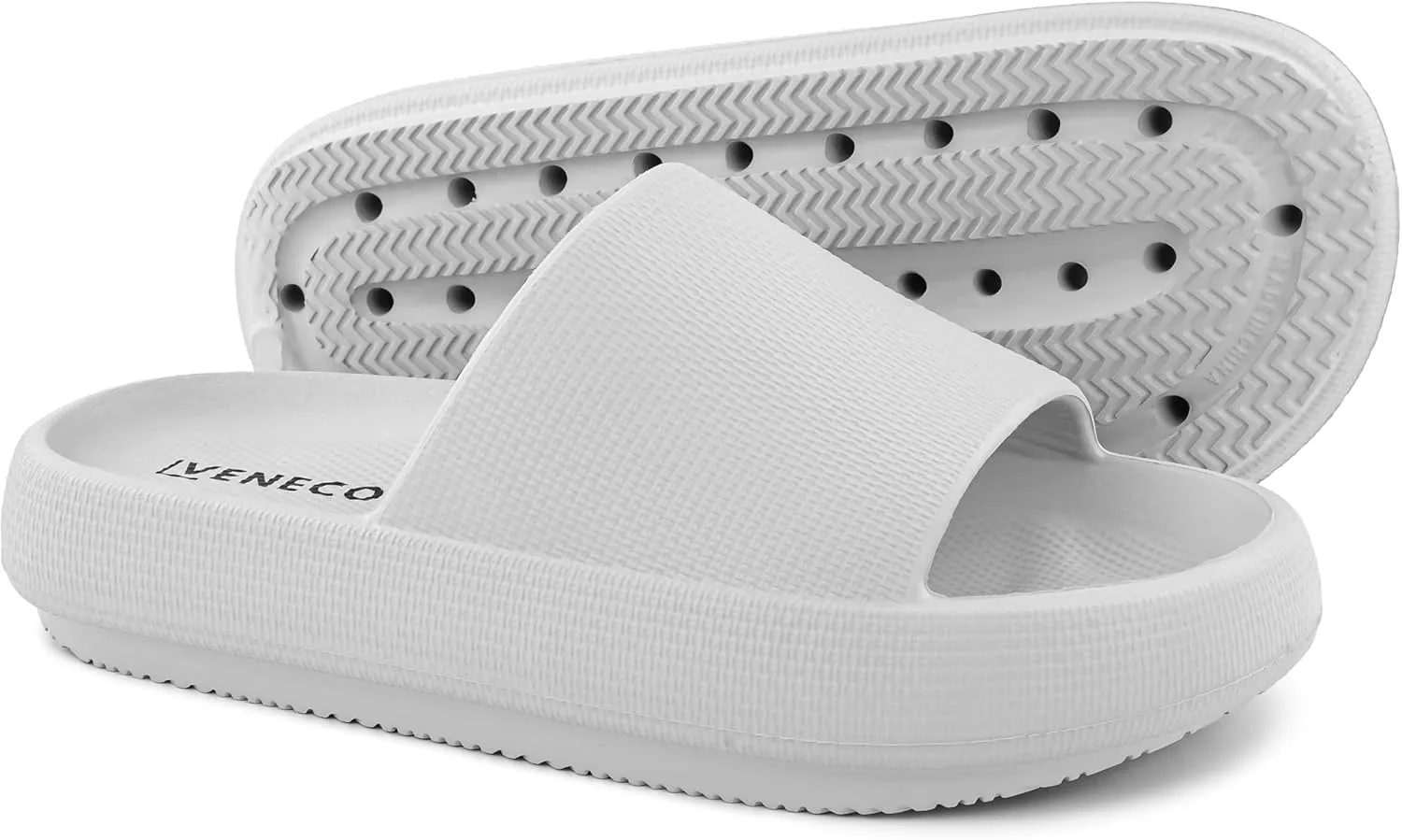 Nube Pillow Slippers For Women and Men House Shoes, Shower Slide, Cloud Slippers, Bathroom Shoes Cushioned Thick Sole Beach Sandals, Lightweight Non-Slip Sandals