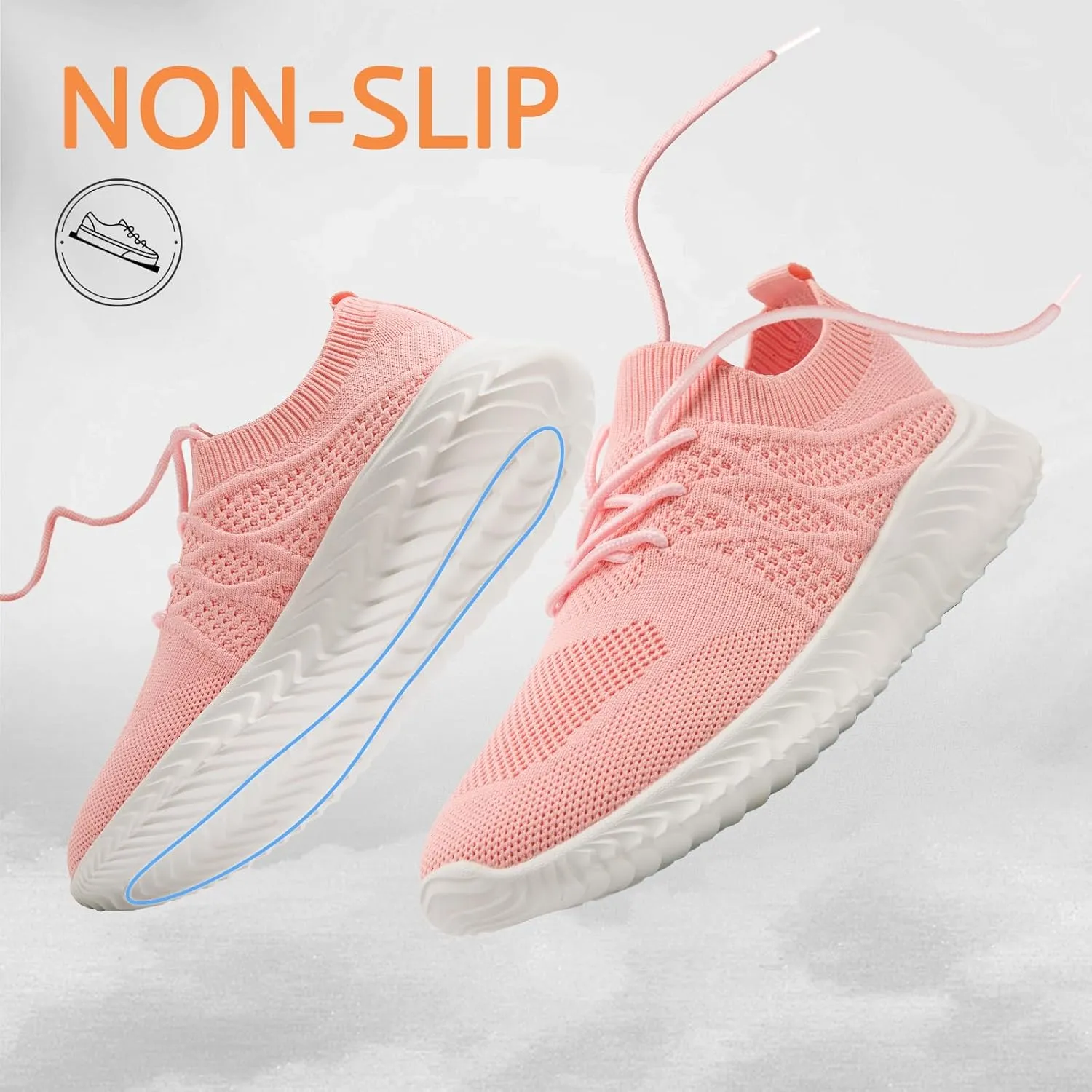 Oltyutc Women Running Walking Shoes Lightweight Tennis Shoes Mesh Gym Workout Sneakers