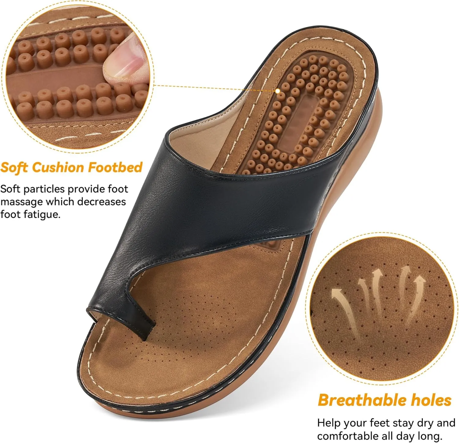 Orthopedic Wedge Sandals for Women: Comfortable Dressy Summer Sandals Women Comfortable Casual Walking Wedges Platform