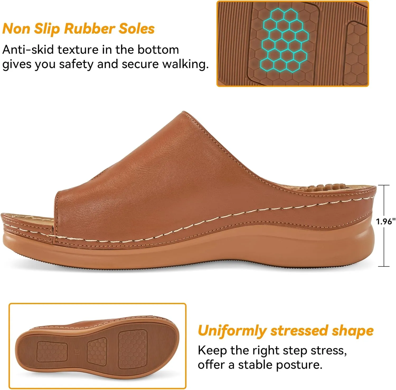 Orthopedic Wedge Sandals for Women: Comfortable Dressy Summer Sandals Women Comfortable Casual Walking Wedges Platform