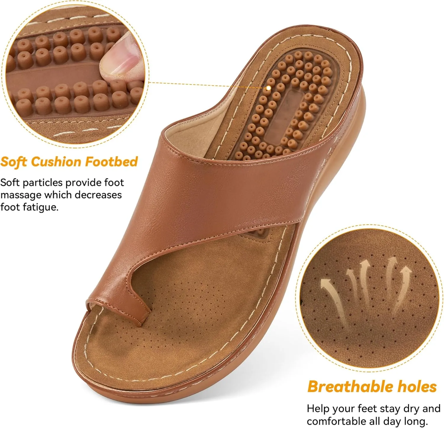 Orthopedic Wedge Sandals for Women: Comfortable Dressy Summer Sandals Women Comfortable Casual Walking Wedges Platform