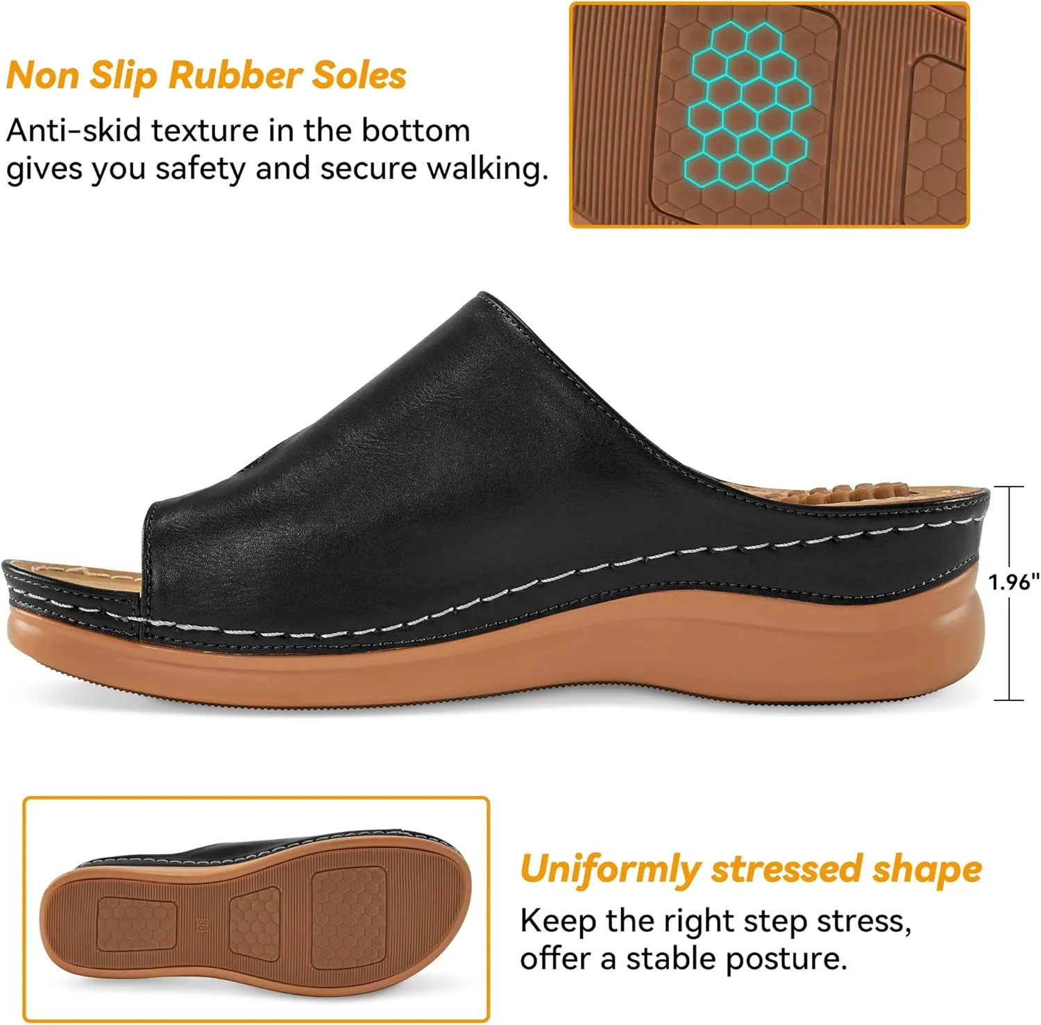 Orthopedic Wedge Sandals for Women: Comfortable Dressy Summer Sandals Women Comfortable Casual Walking Wedges Platform