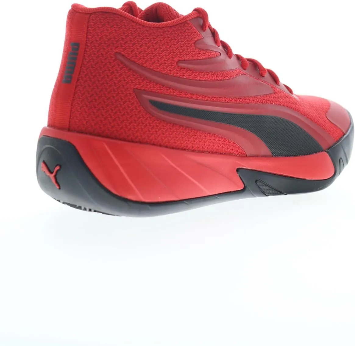PUMA Men's Court Pro Basketball Shoes, White-Black, 12